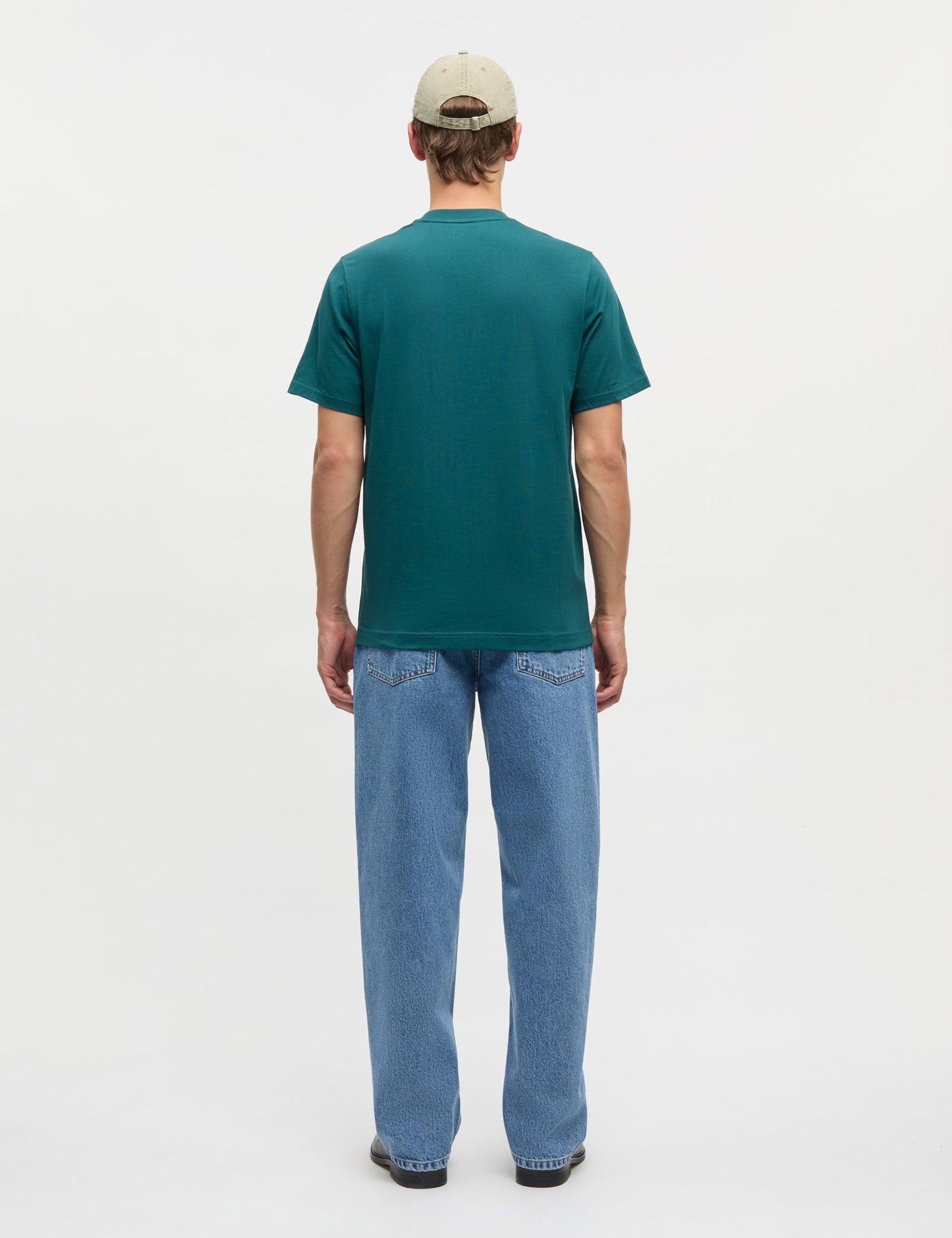 Cotton Jersey Frode Logo Tee FAV, Deep Sea