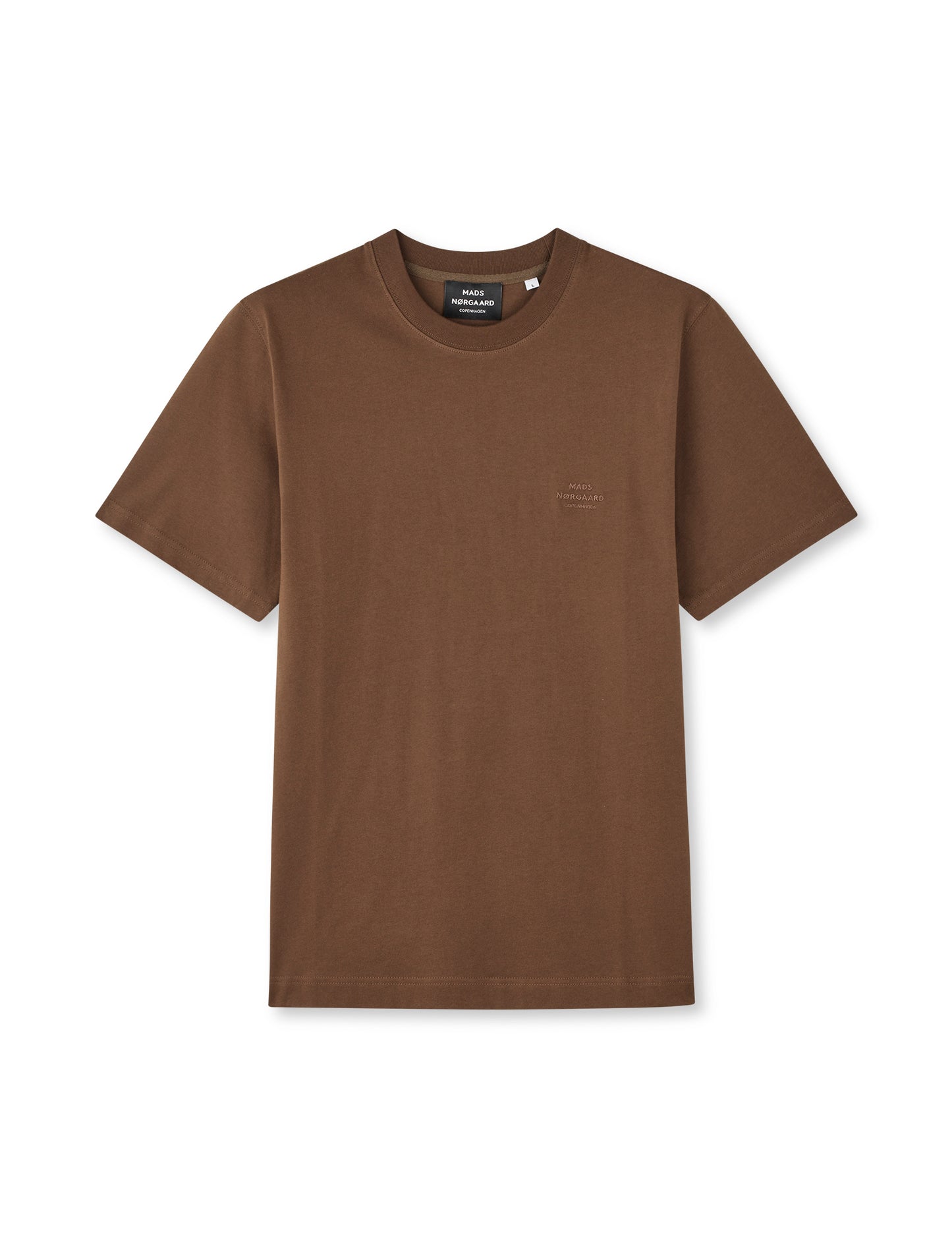 Cotton Jersey Frode Logo Tee FAV, Cocoa