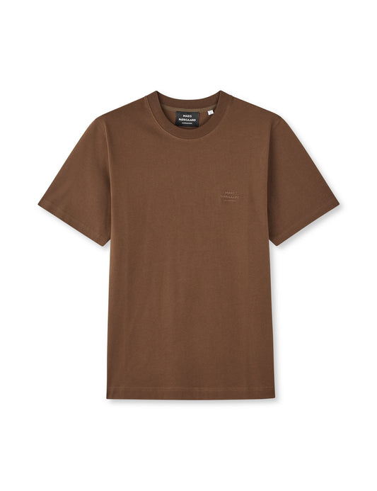 Cotton Jersey Frode Logo Tee FAV, Cocoa