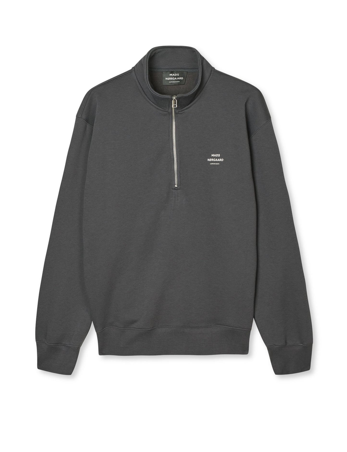 Standard Half Zip Logo Sweat, Asphalt