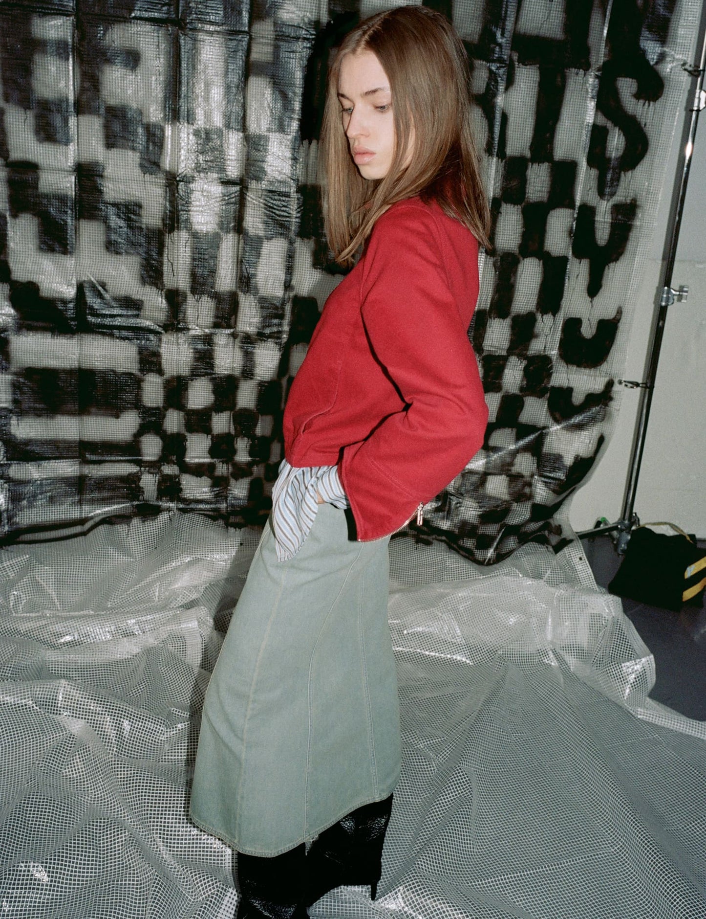 Cosy Denim Solan Skirt, Vintage Blue