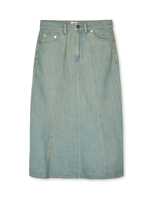 Cosy Denim Solan Skirt, Vintage Blue