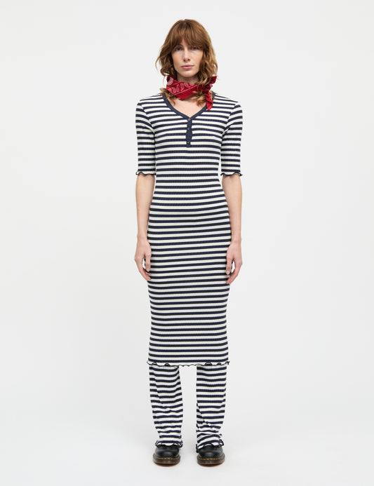 5x5 Stripe Lonnie Pants, Vanilla Ice/Parisian Night