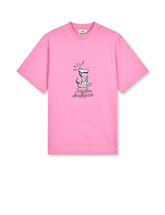 Cotton Jersey Dassel Tee, Fuchsia Pink