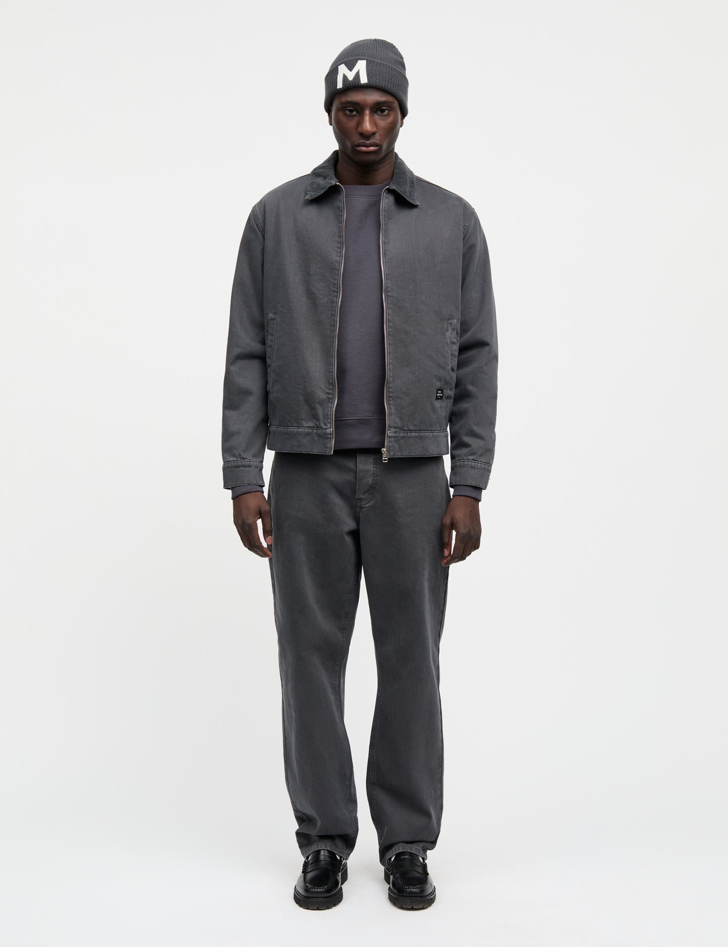 Soil Denim Norton Padded Jacket, Asphalt