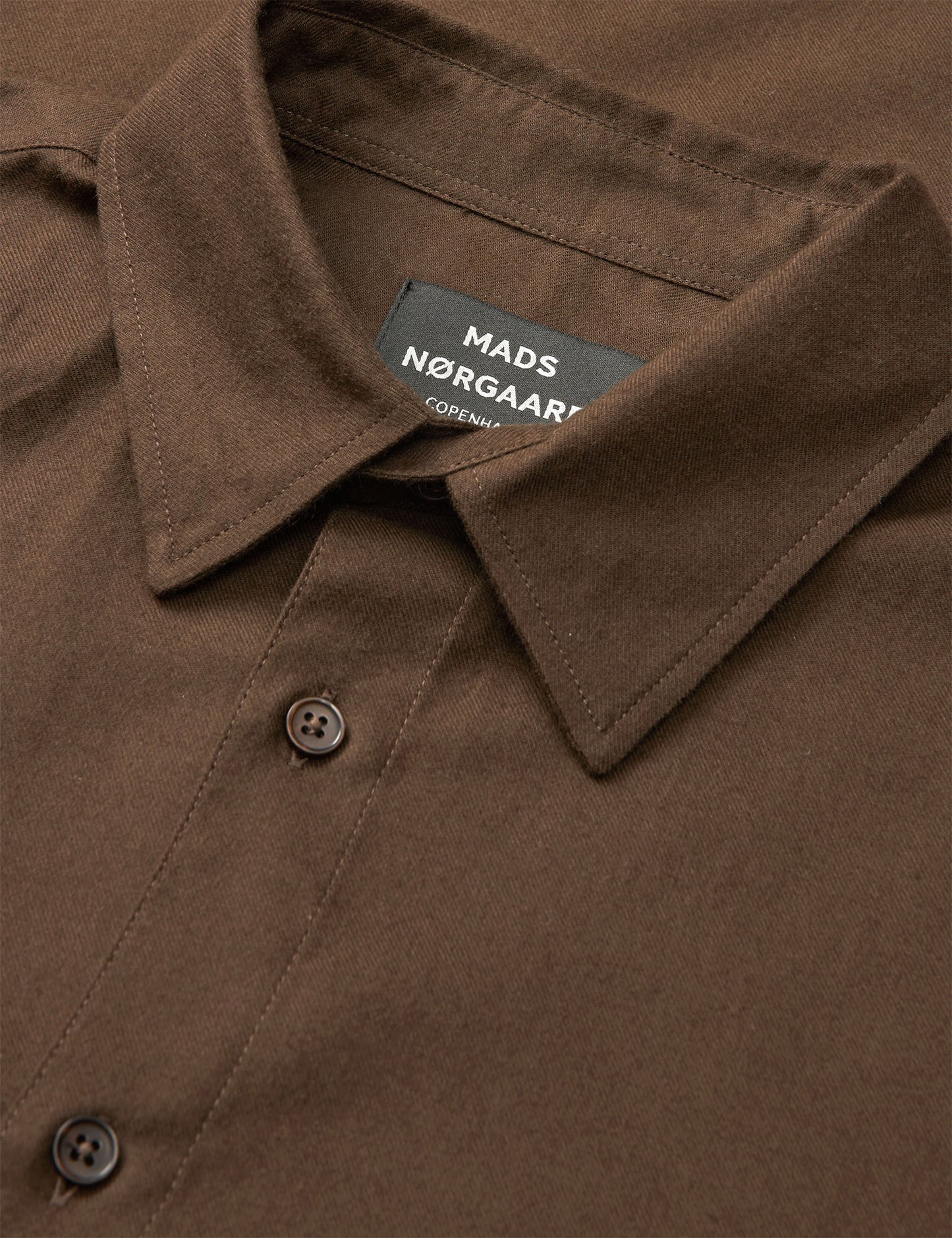 Cotton Flannel Sune Shirt, Demitasse