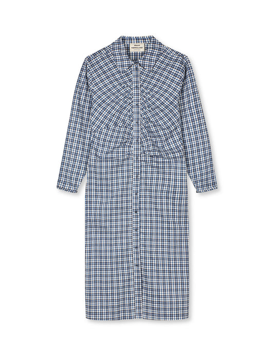 Poplinda Iris Dress, Parisian Night Check