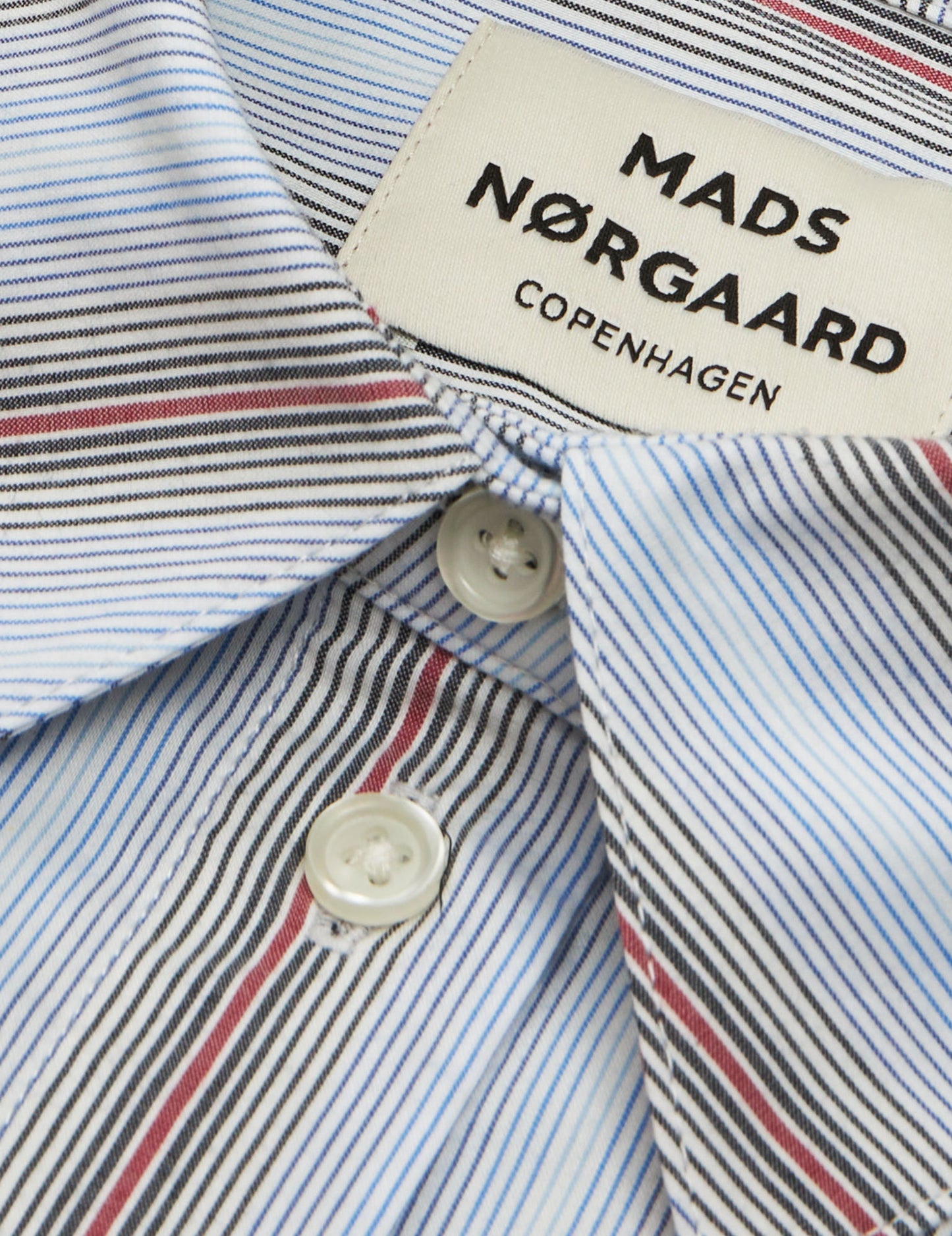 Poplinda Crelly Shirt, Shadow Pinstripe/Winery