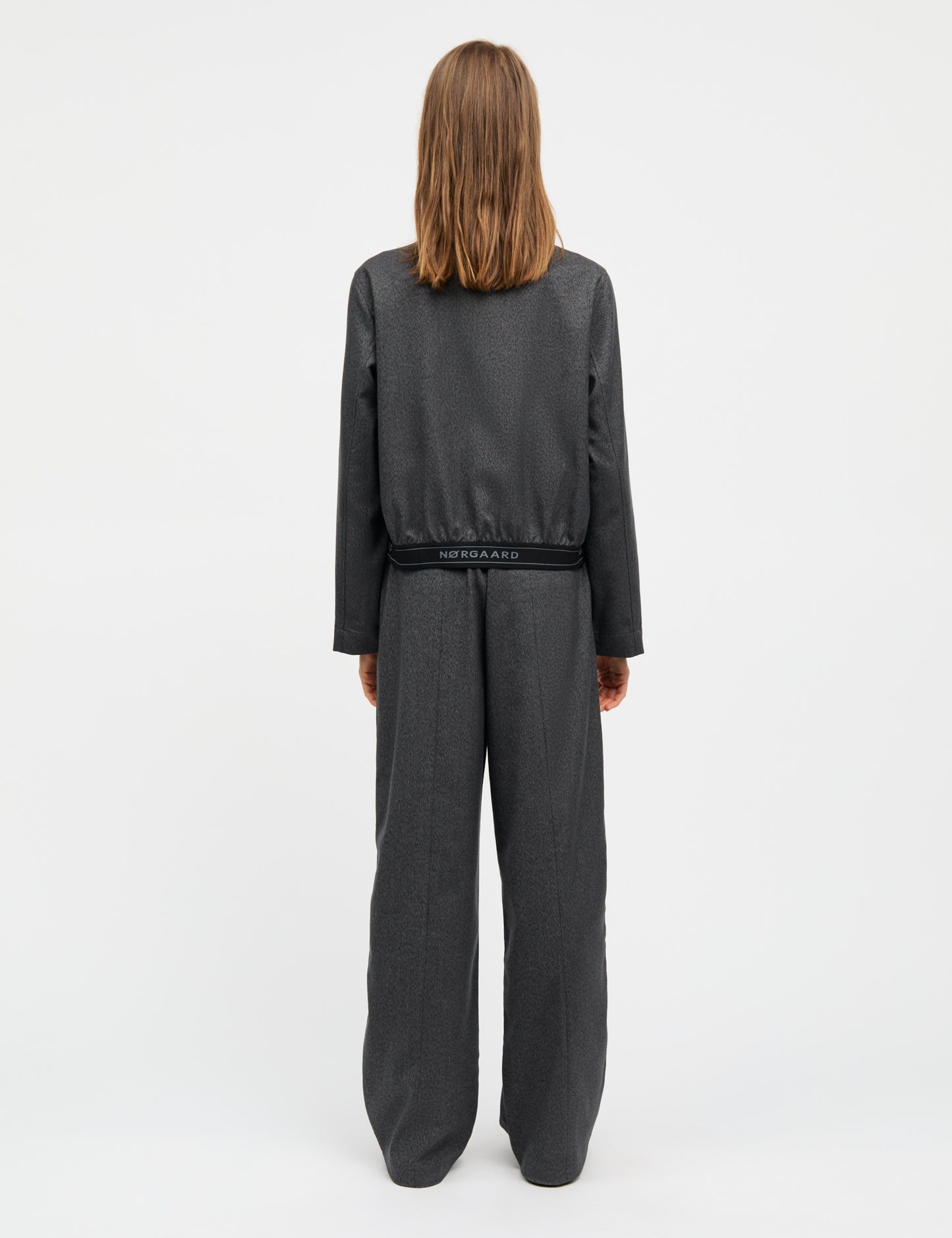 Melange Harly Pants, Dark Grey Melange