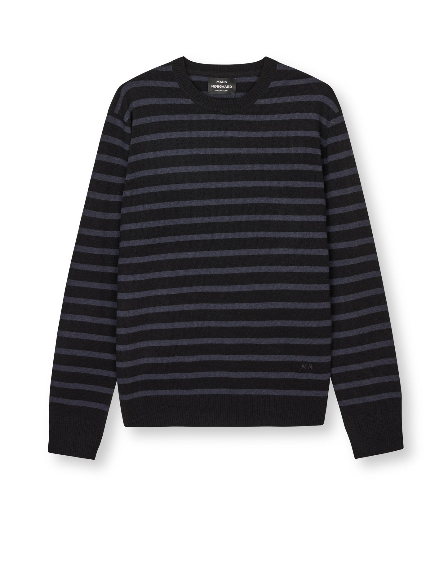 Super Wool Karsten Stripe Knit, Parisian Night/Black