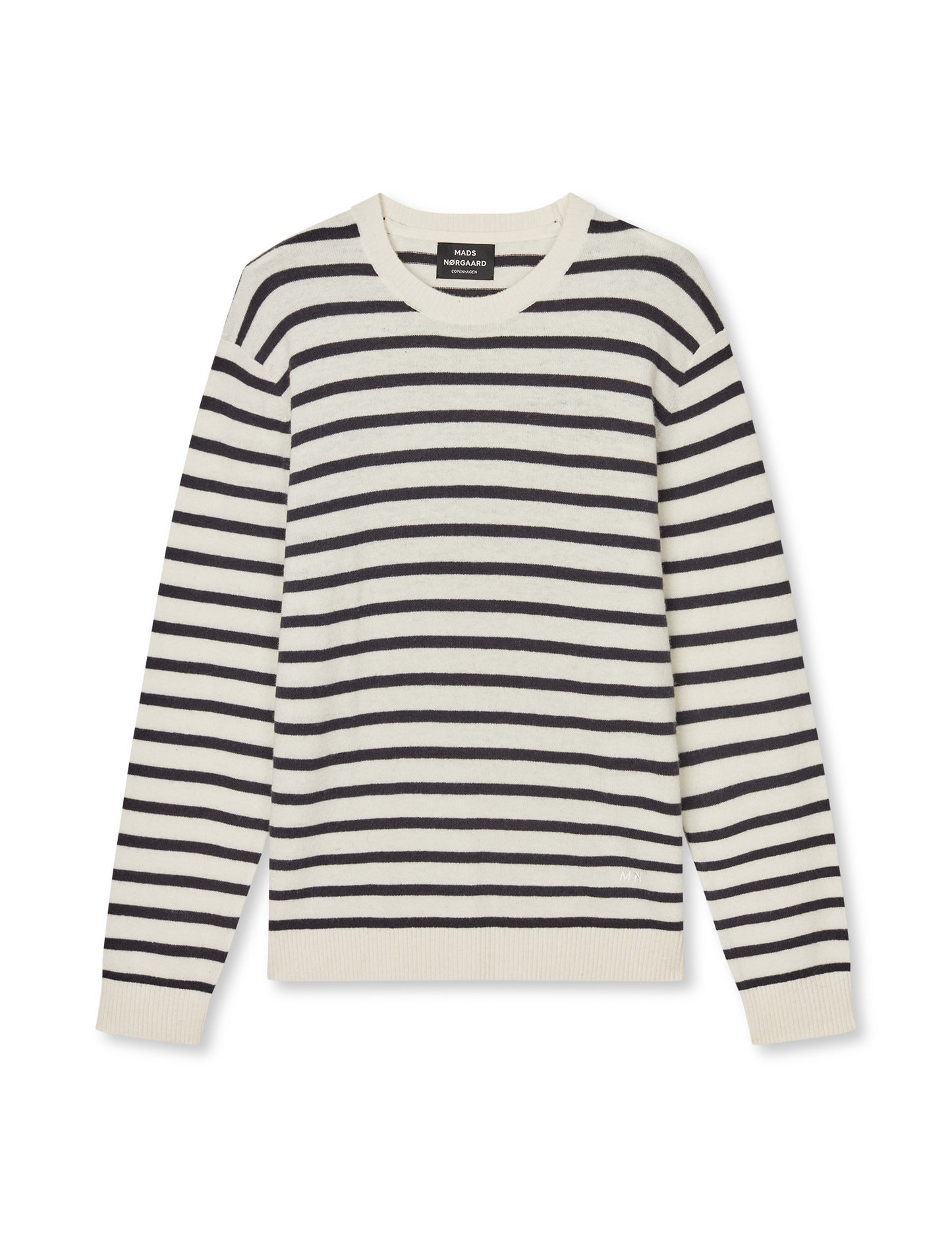 Super Wool Karsten Stripe Knit, Vanilla Ice/Asphalt