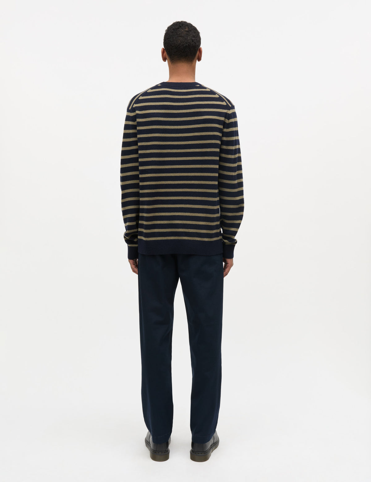 Super Wool Karsten Stripe Knit, Sky Captain/Overland Trek