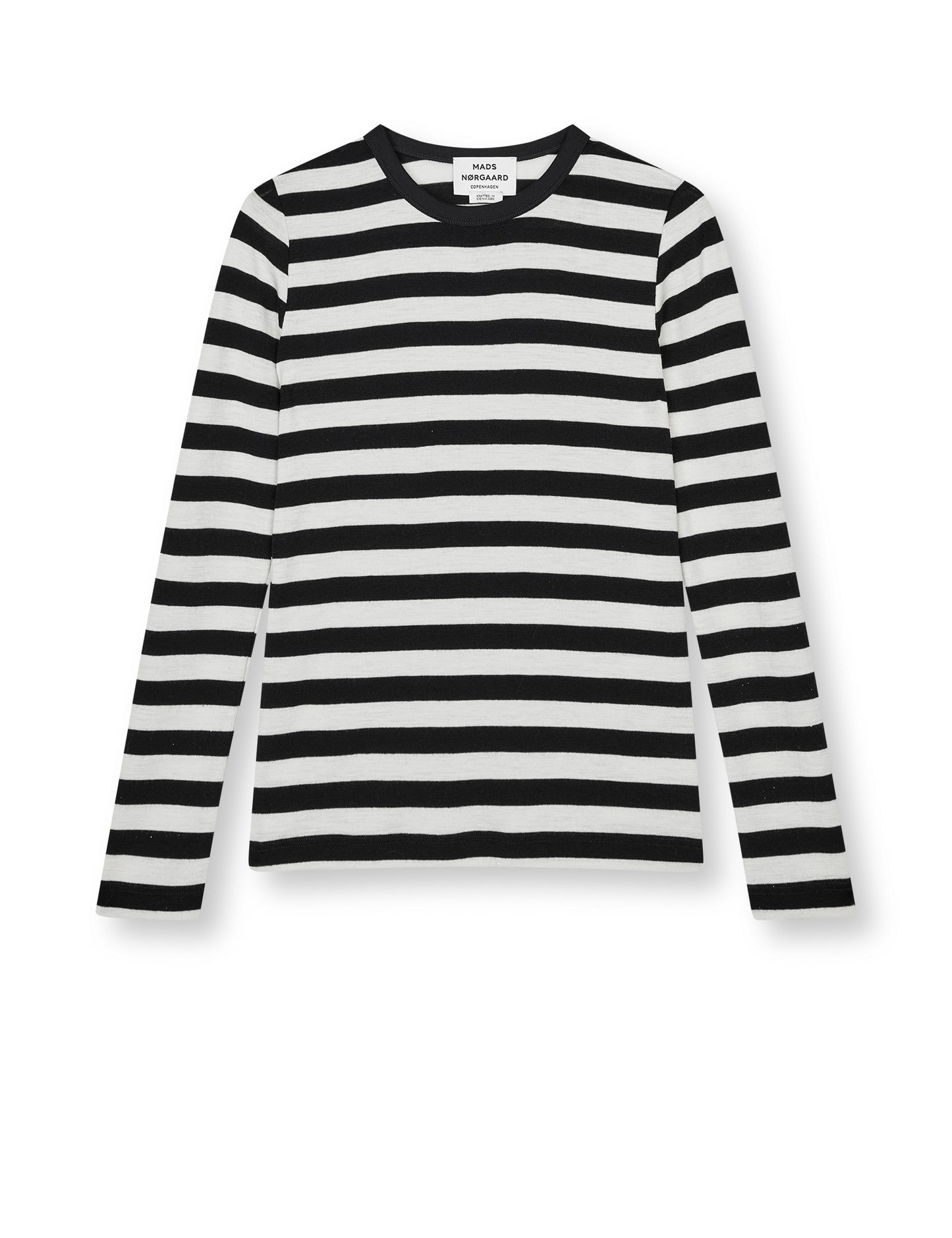 Fine Wool Sharon Knit, Black/Vanilla Ice