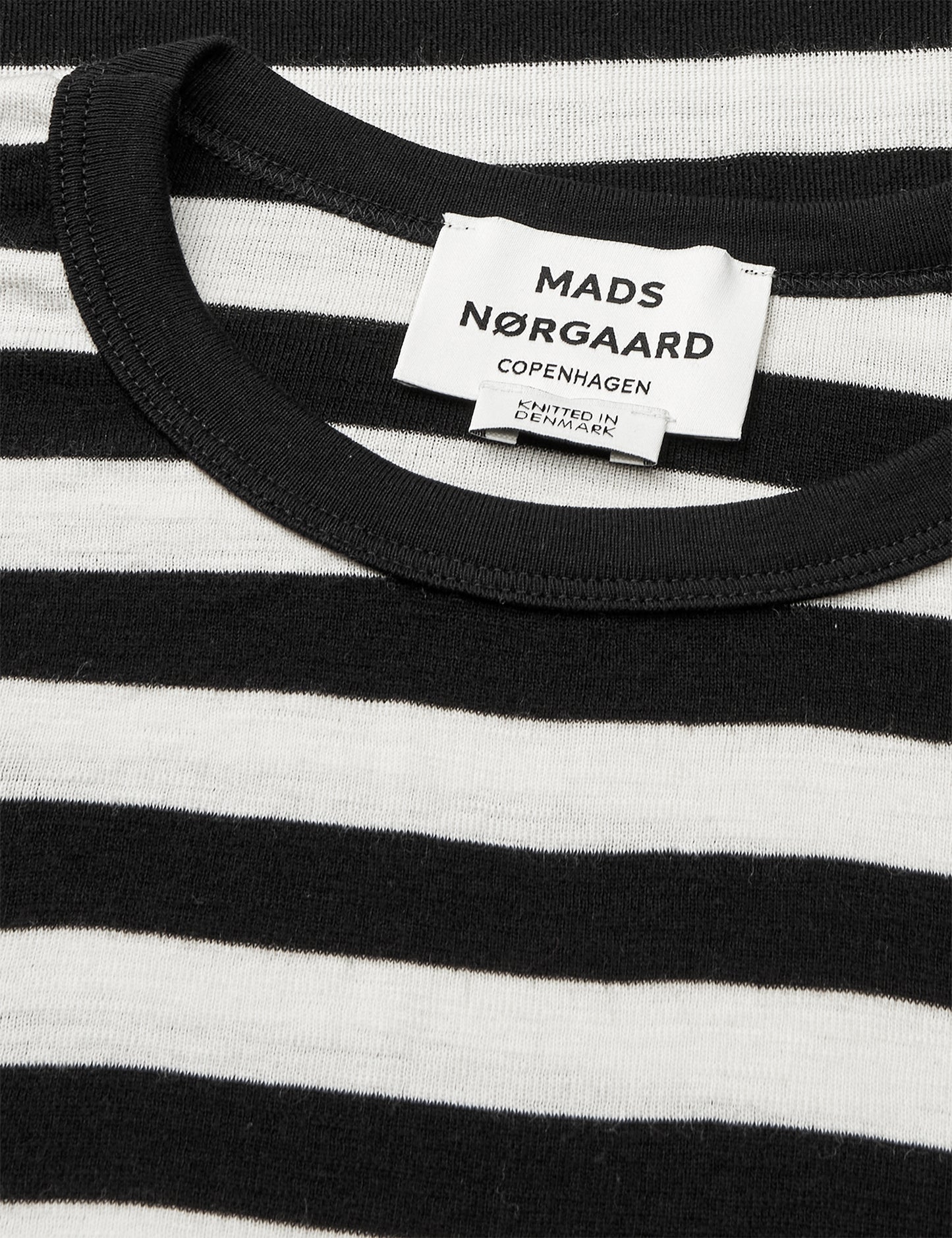 Fine Wool Sharon Knit, Black/Vanilla Ice