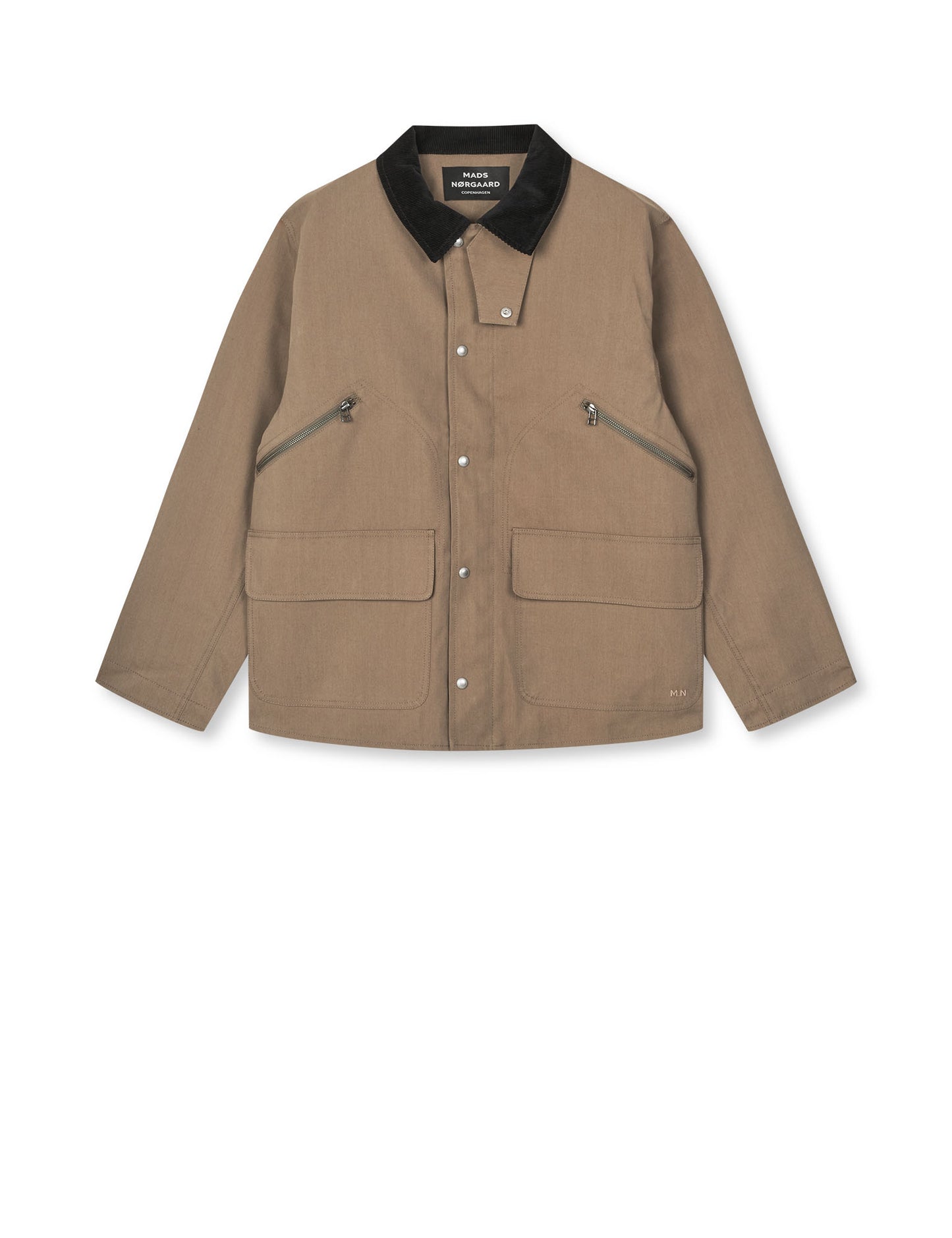 Repellent Weave Wilson Zip Jacket, Walnut