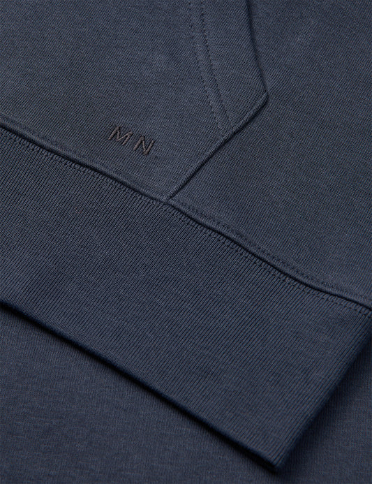 Standard Luka Hoodie Zip Sweat, Sky Captain