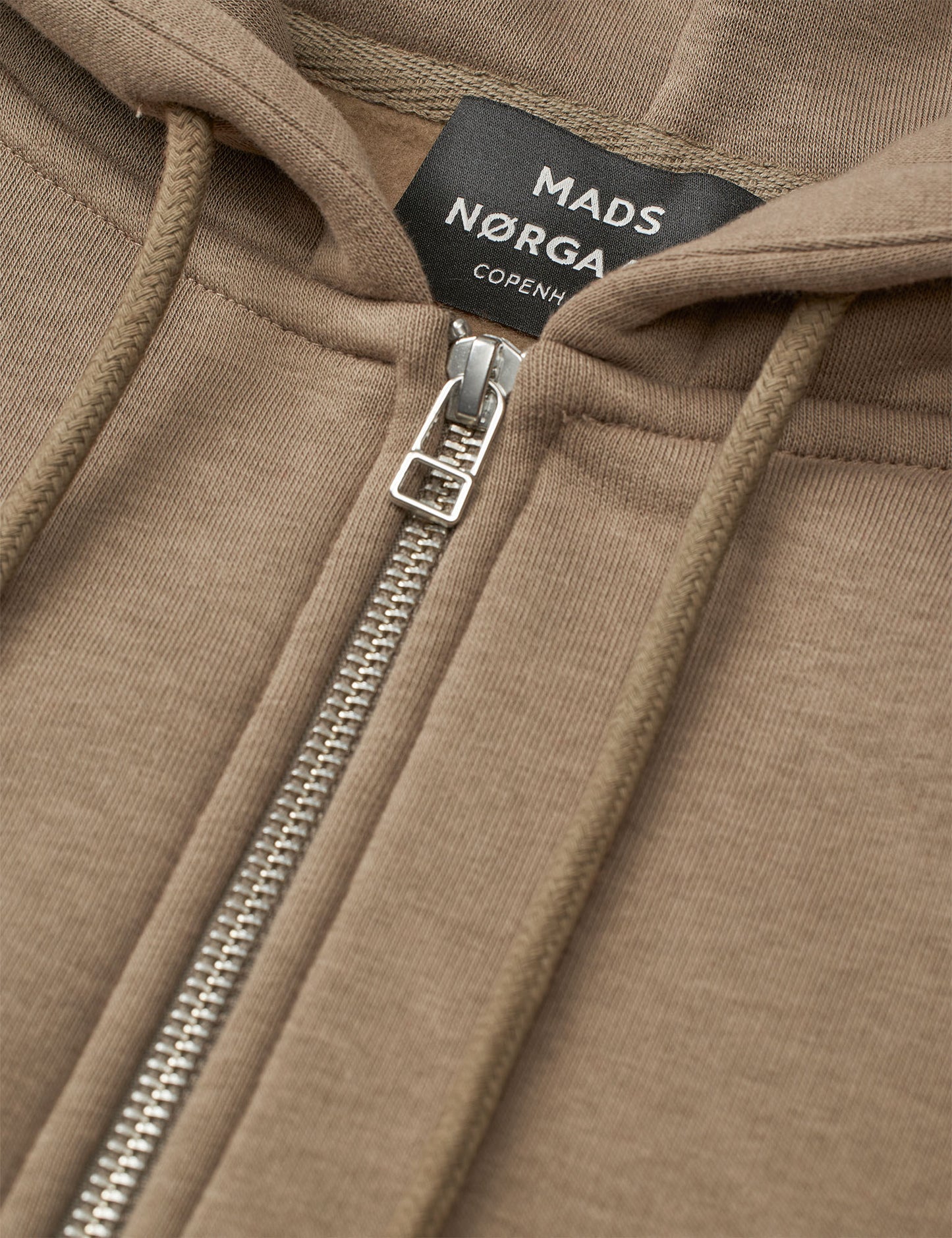 Standard Luka Hoodie Zip Sweat, Walnut
