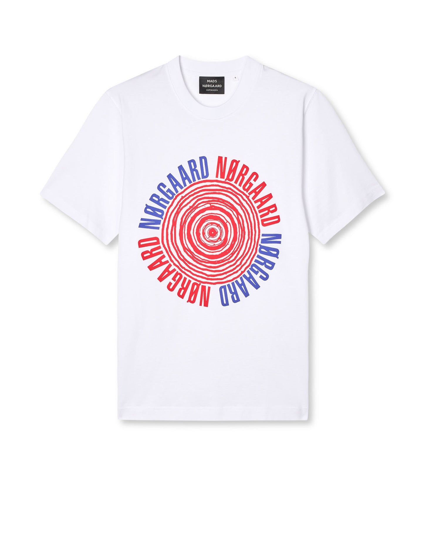 Cotton Jersey Spiral Frode Tee, White