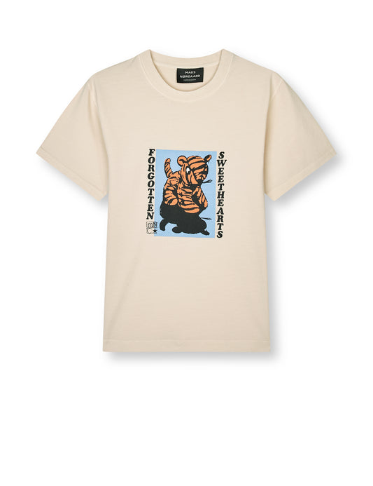 Cotton Jersey Sweathart Frode Tee, Rainy Day