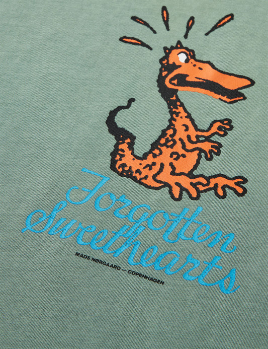 Cotton Jersey Sweathart Frode Tee, Verdant Green