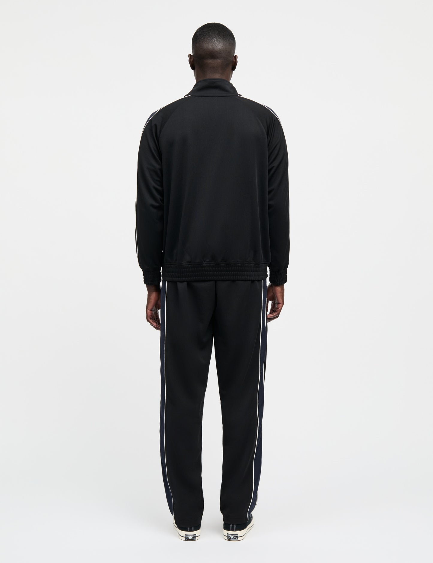 Pique Sport Track Top, Black