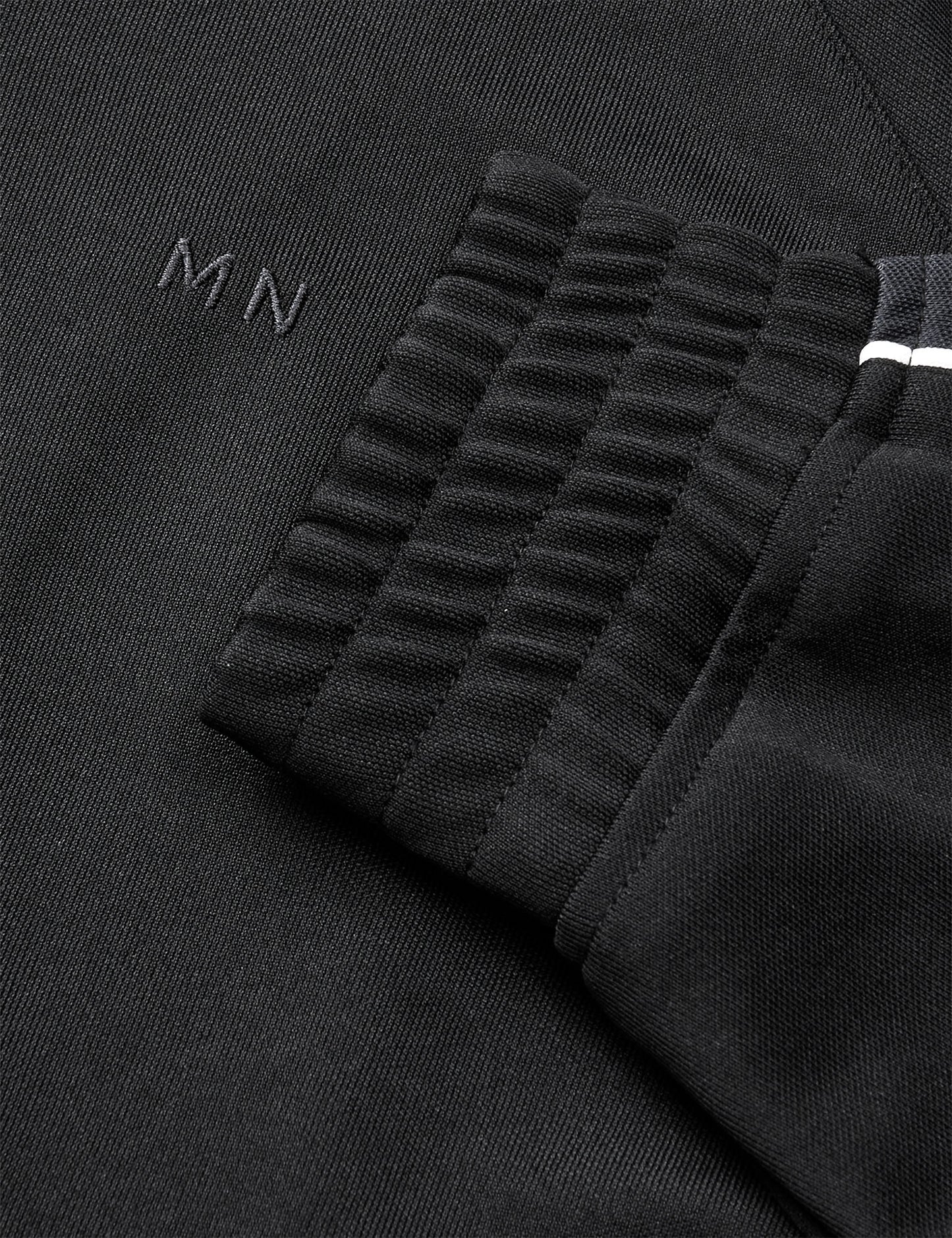 Pique Sport Track Top, Black