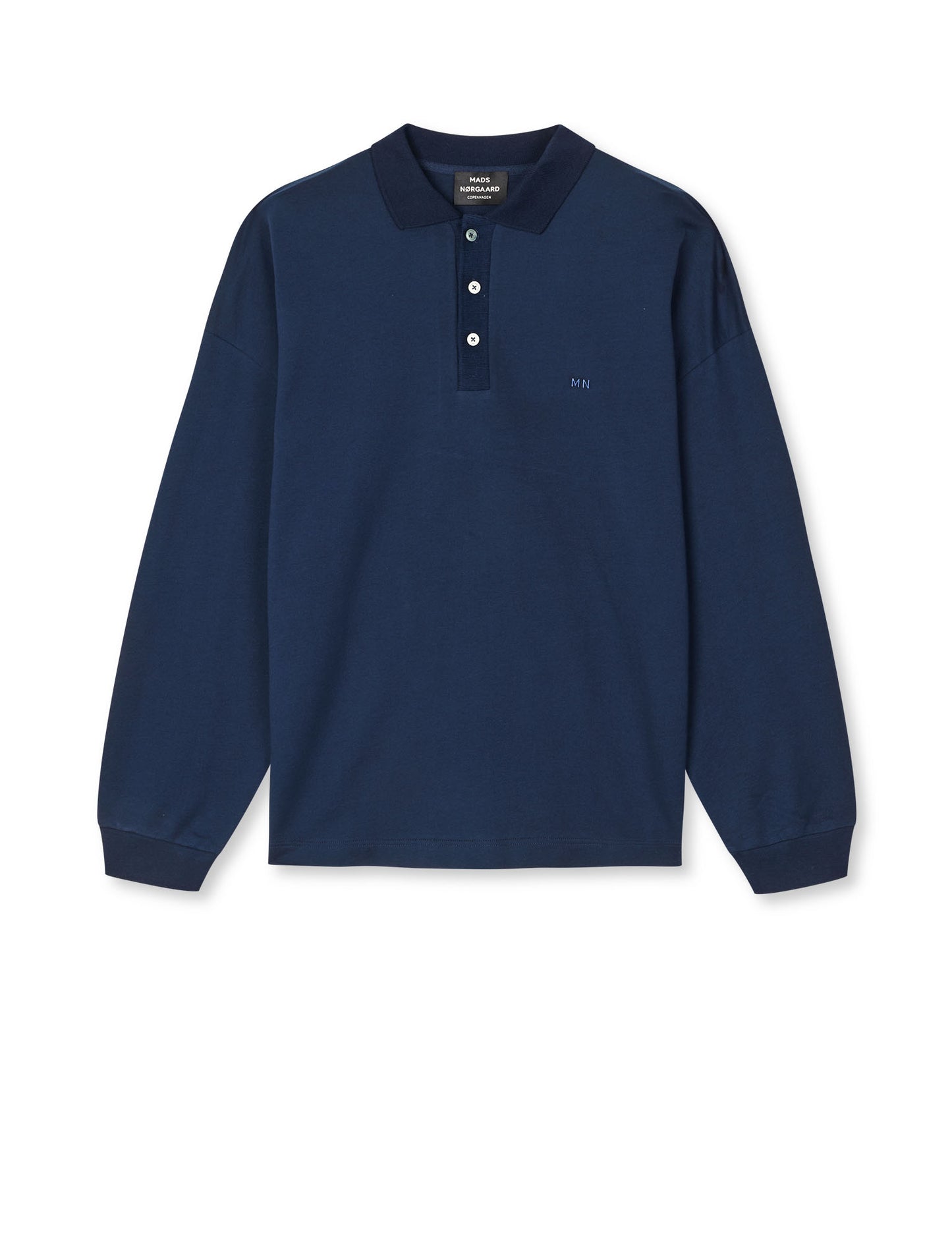 Light Terry Polo Sweat, Sky Captain