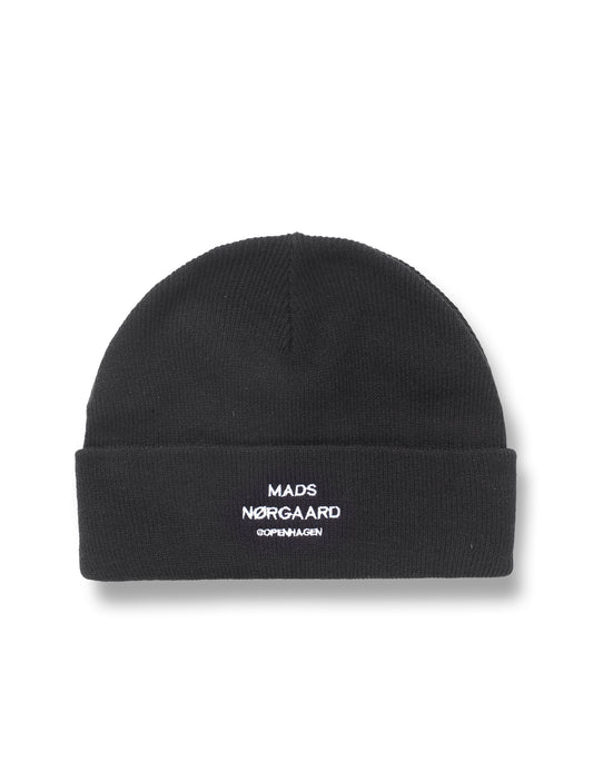Isak Ambas Logo Beanie, Black