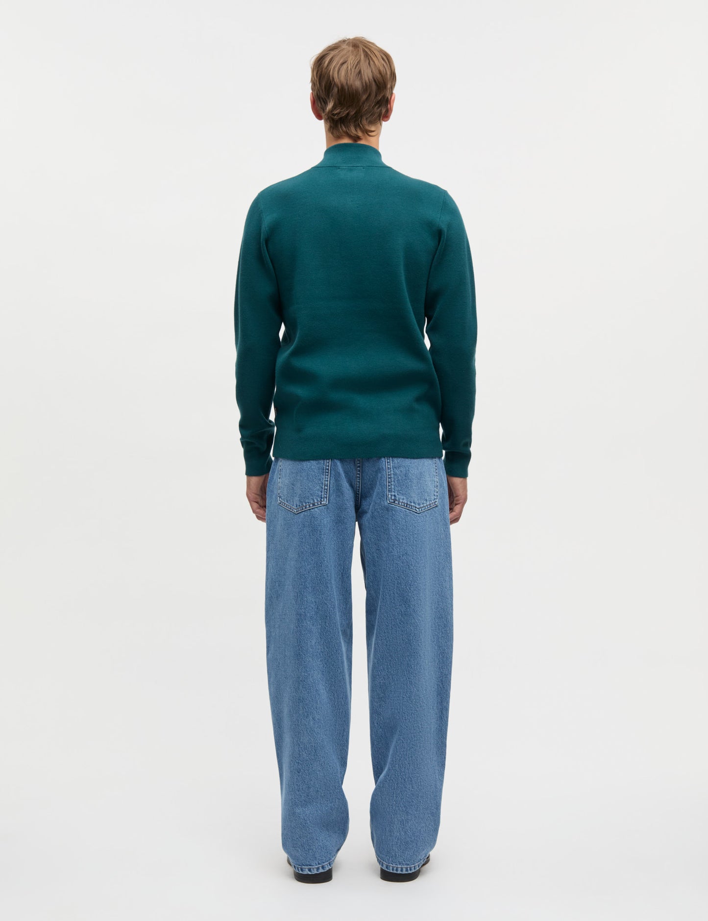 Urban Chase Half Zip Knit, Dark Sea