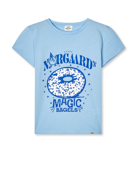 Single Cotton Tuvina Print Tee, Frozen Fjord