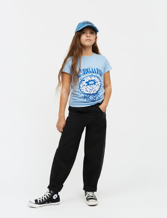 Single Cotton Tuvina Print Tee, Frozen Fjord