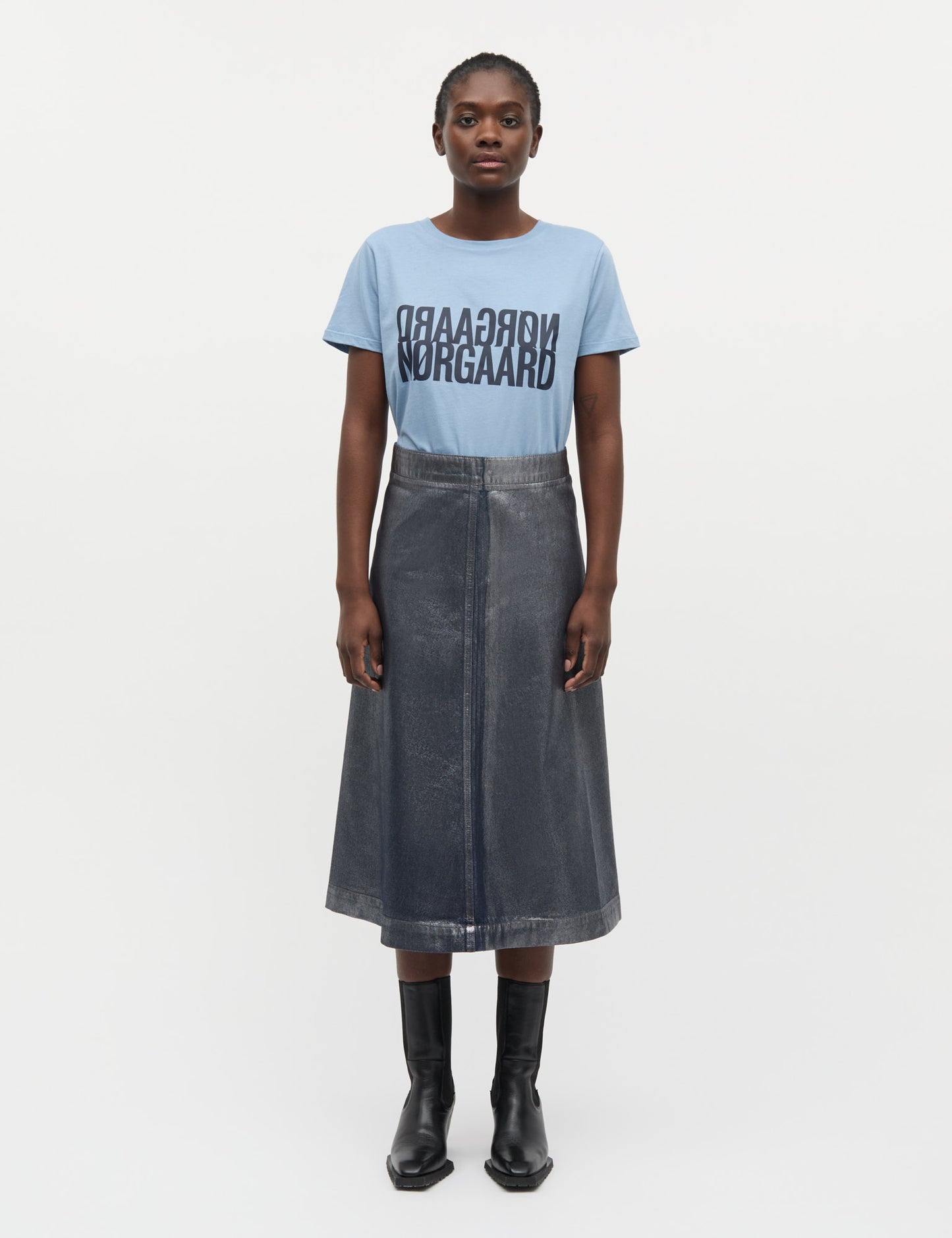 Single Cotton Trenda P Tee, Faded Denim