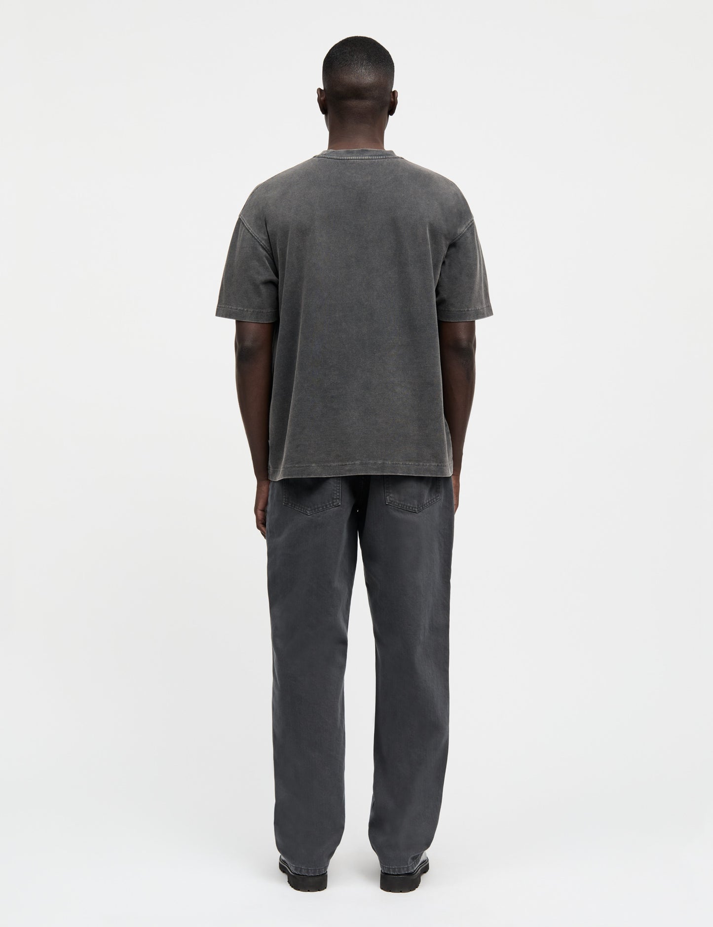 Open-End Dye Big Tee, Black