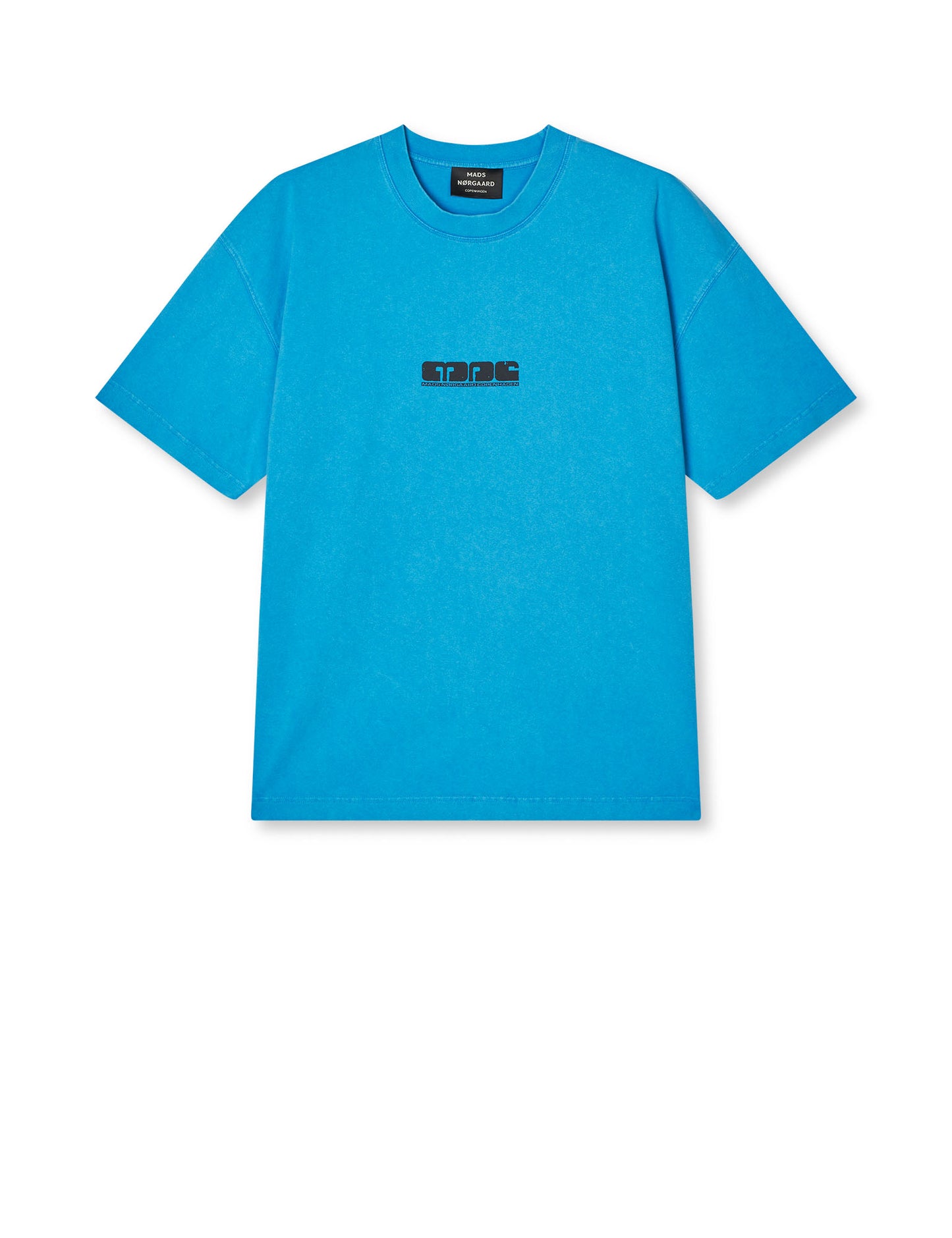 Open-End Dye Big Tee, Malibu Blue