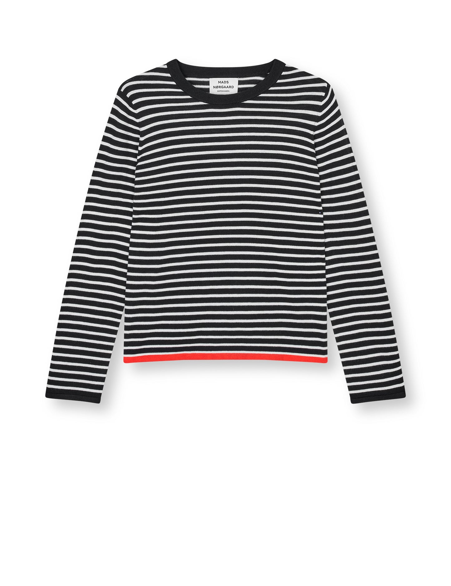 Fine Merino Ivy Knit, Black/Vanilla Ice