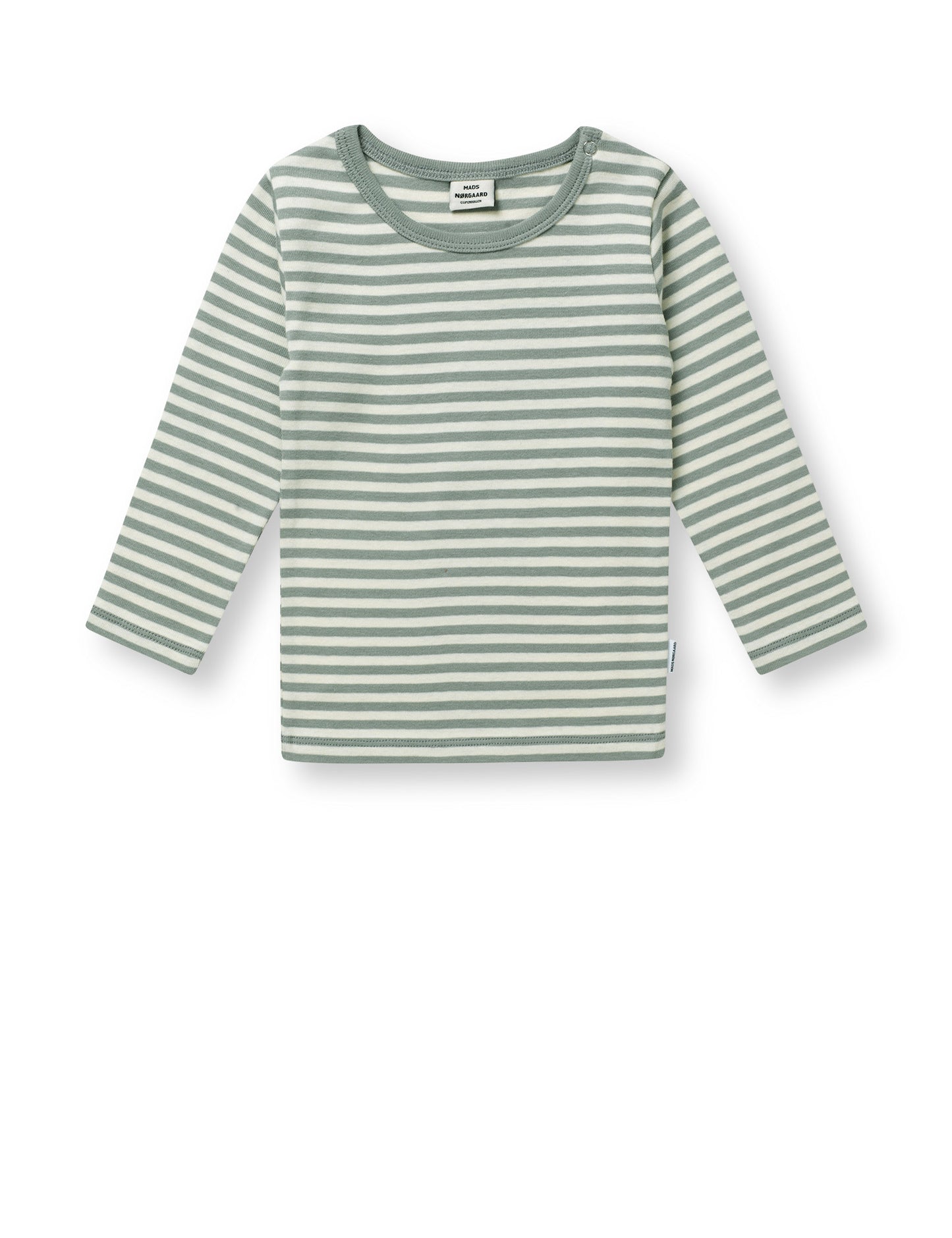 Soft Duo Striped Tobinino Tee LS, Slate Gray/Vanilla Ice