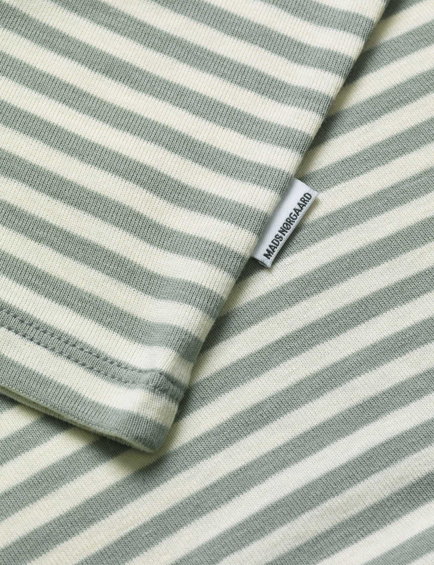 Soft Duo Striped Tobinino Tee LS, Slate Gray/Vanilla Ice