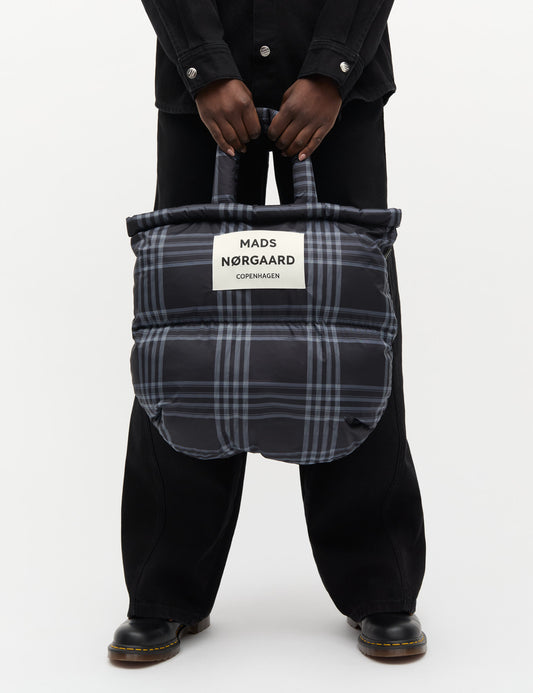 Light Ripstop Pillow AOP Bag, Black/Vanilla Ice