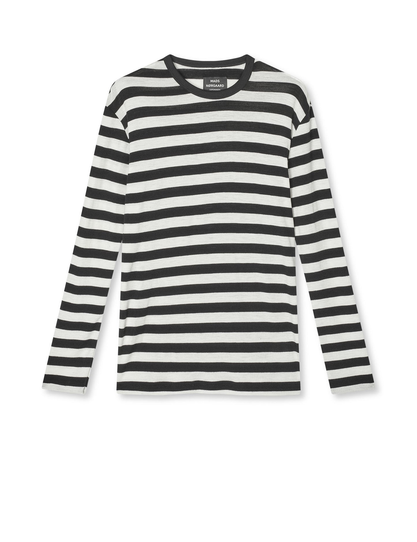 Fine Wool Tobias Knit, Black/Vanilla Ice