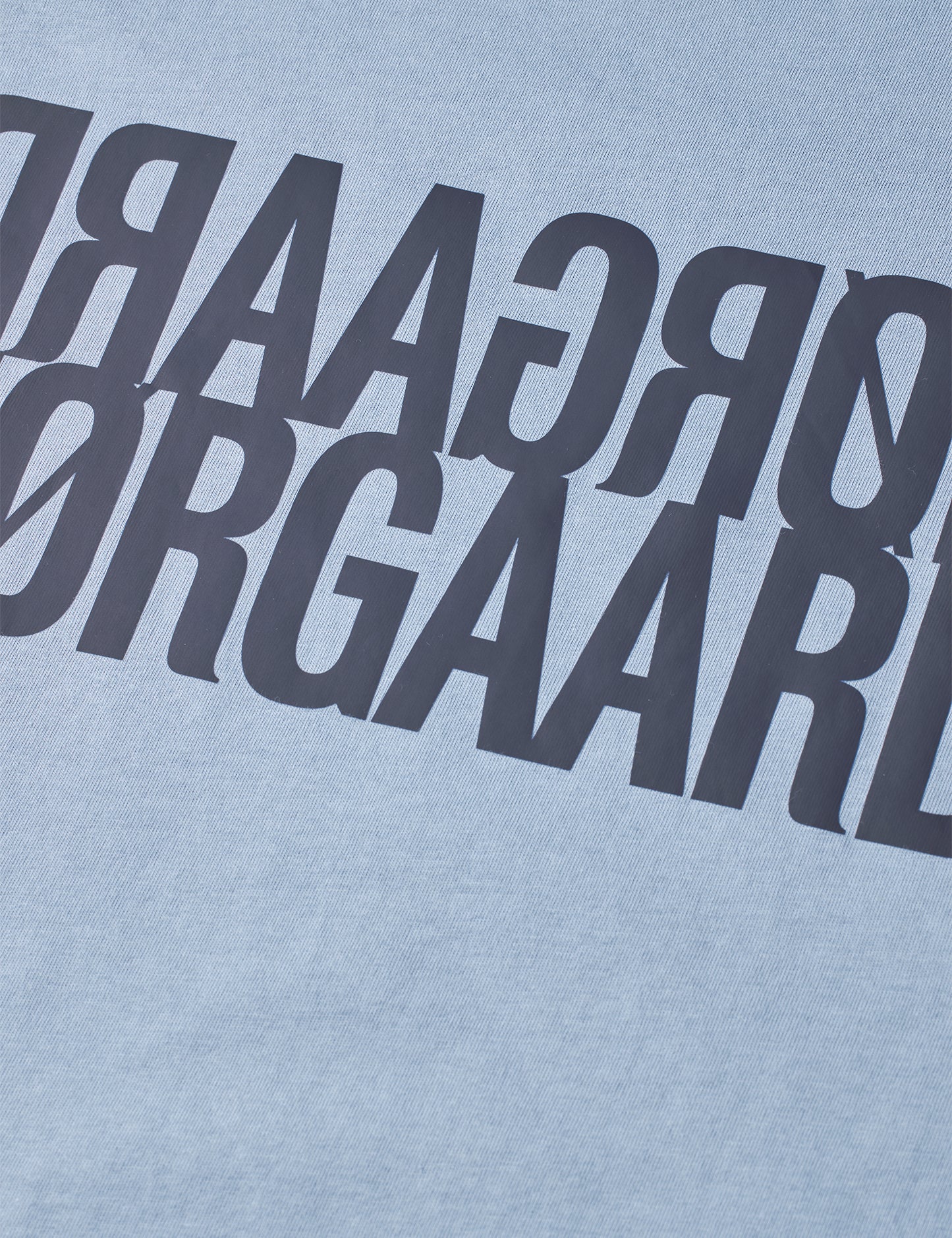 Single Cotton Tuvina Logo Tee, Faded Denim