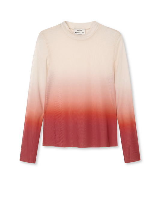 My Mesh Mia Top AOP, Winery/Seedpearl