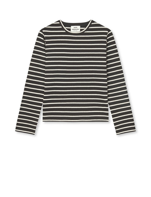 Pablo Maggie Tee LS, Black/Vanilla Ice