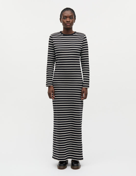 Pablo Morgan Dress, Black/Vanilla Ice