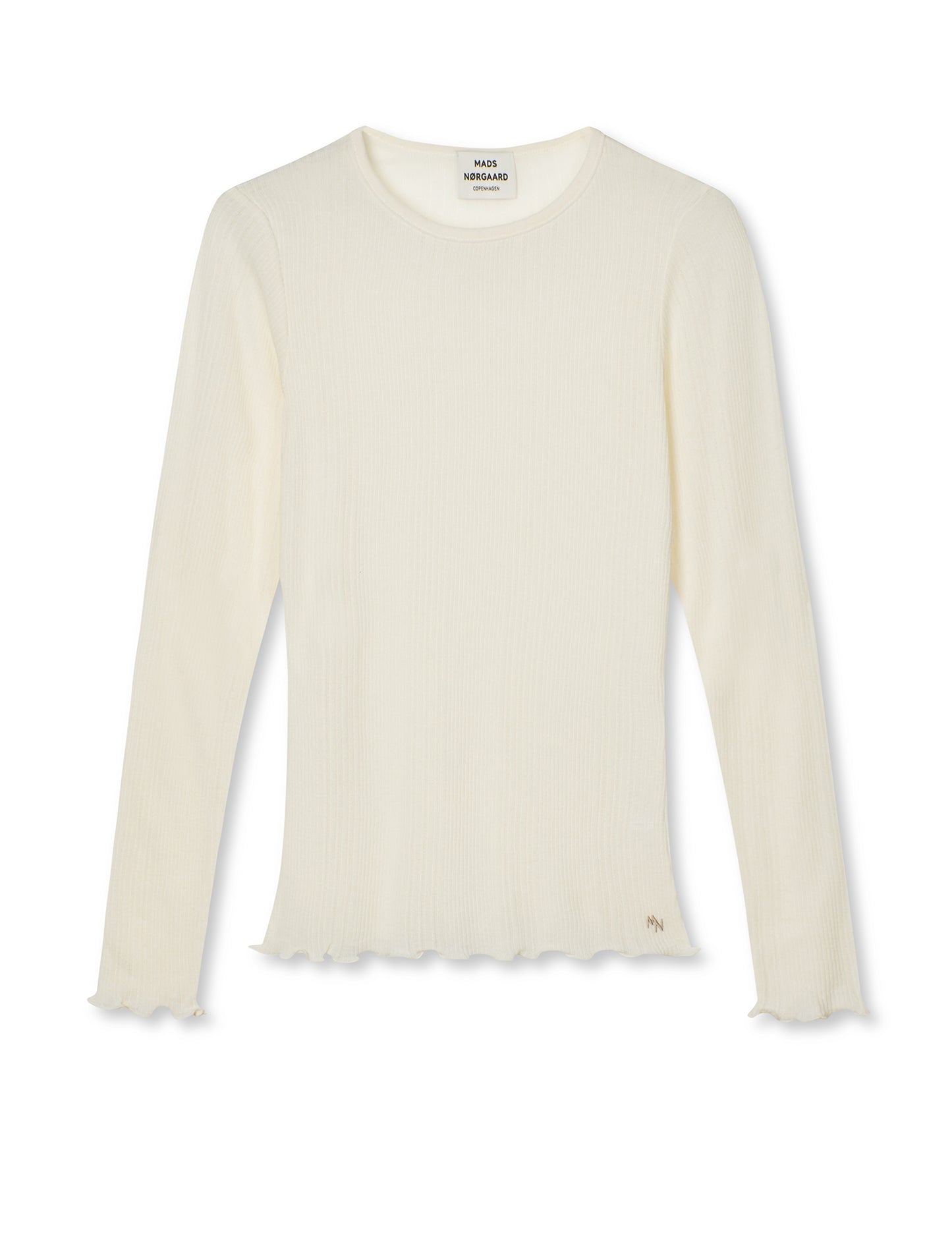 Point Wool Poline Tee LS, Vanilla Ice