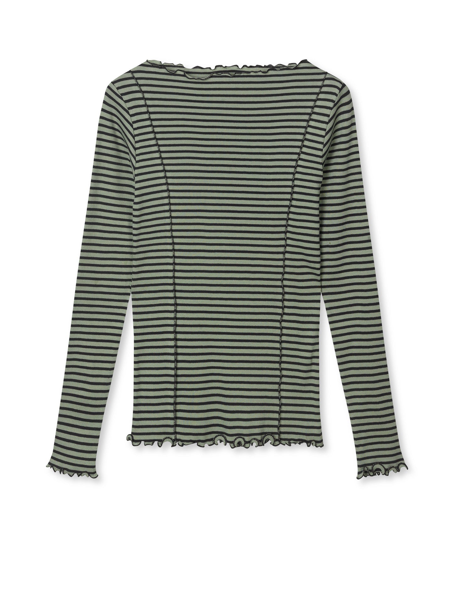 2x2 Cotton Stripe Siri Top, Sea Spray/Black