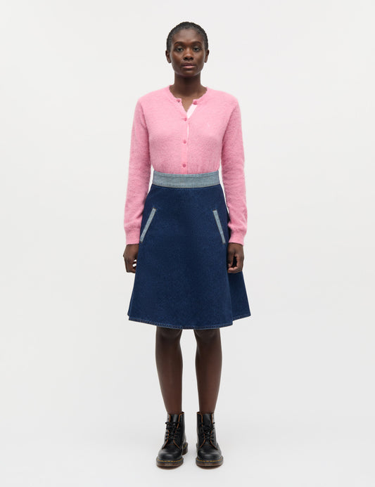 Garzati Peach Cardigan, Carmine Rose