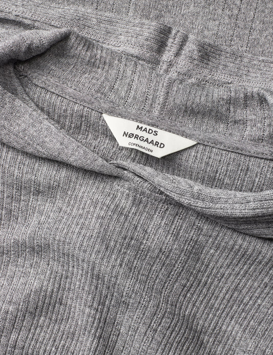 Point Wool Tilla Hood, Grey Melange