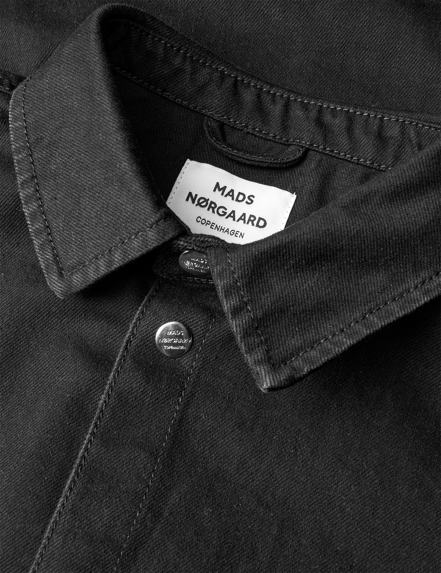 Dyed Denim Gisla Shirt, Black