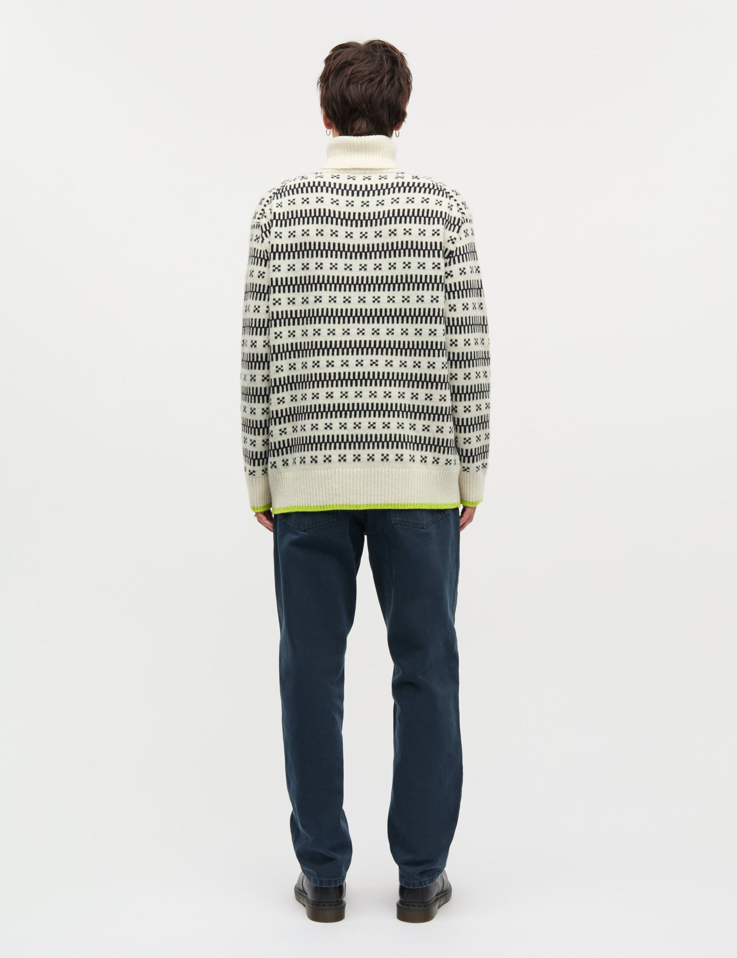 Lambswool Gustav Iceland Turtle Knit, Seedpearl