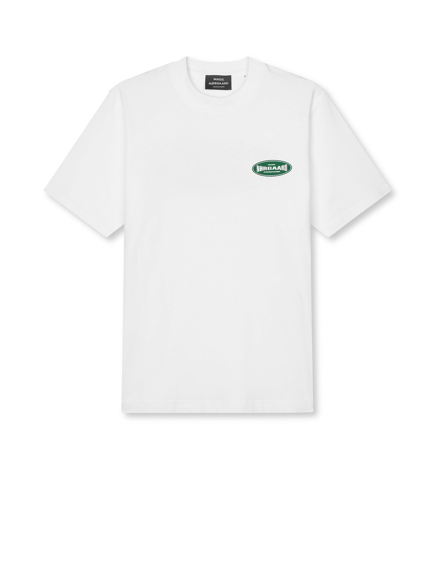 Cotton Jersey Big Logo Frode Tee, White